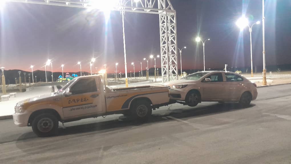 حمل با یدک کش چرخ گیر هیدرولیک